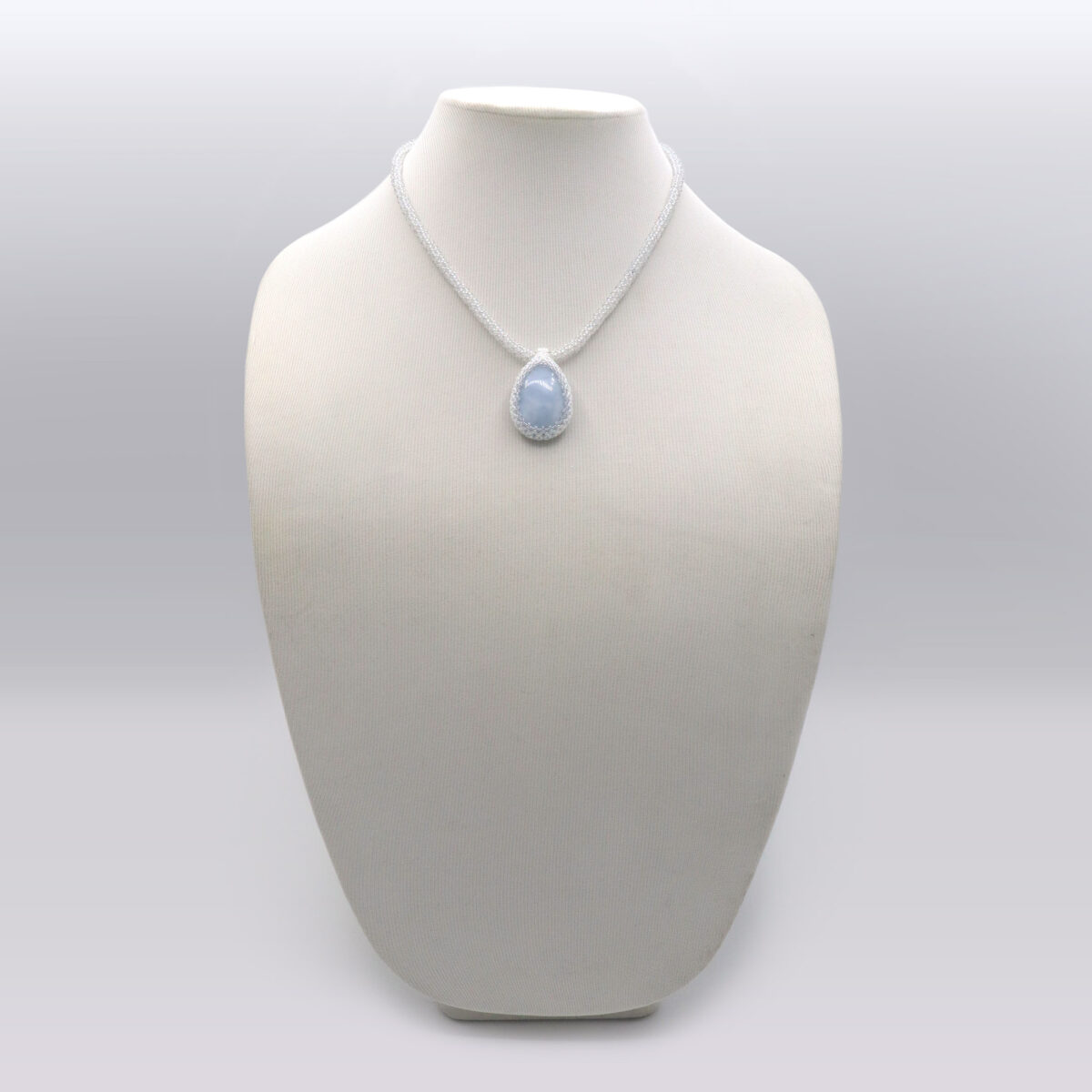 Blue Opal Cab Necklace