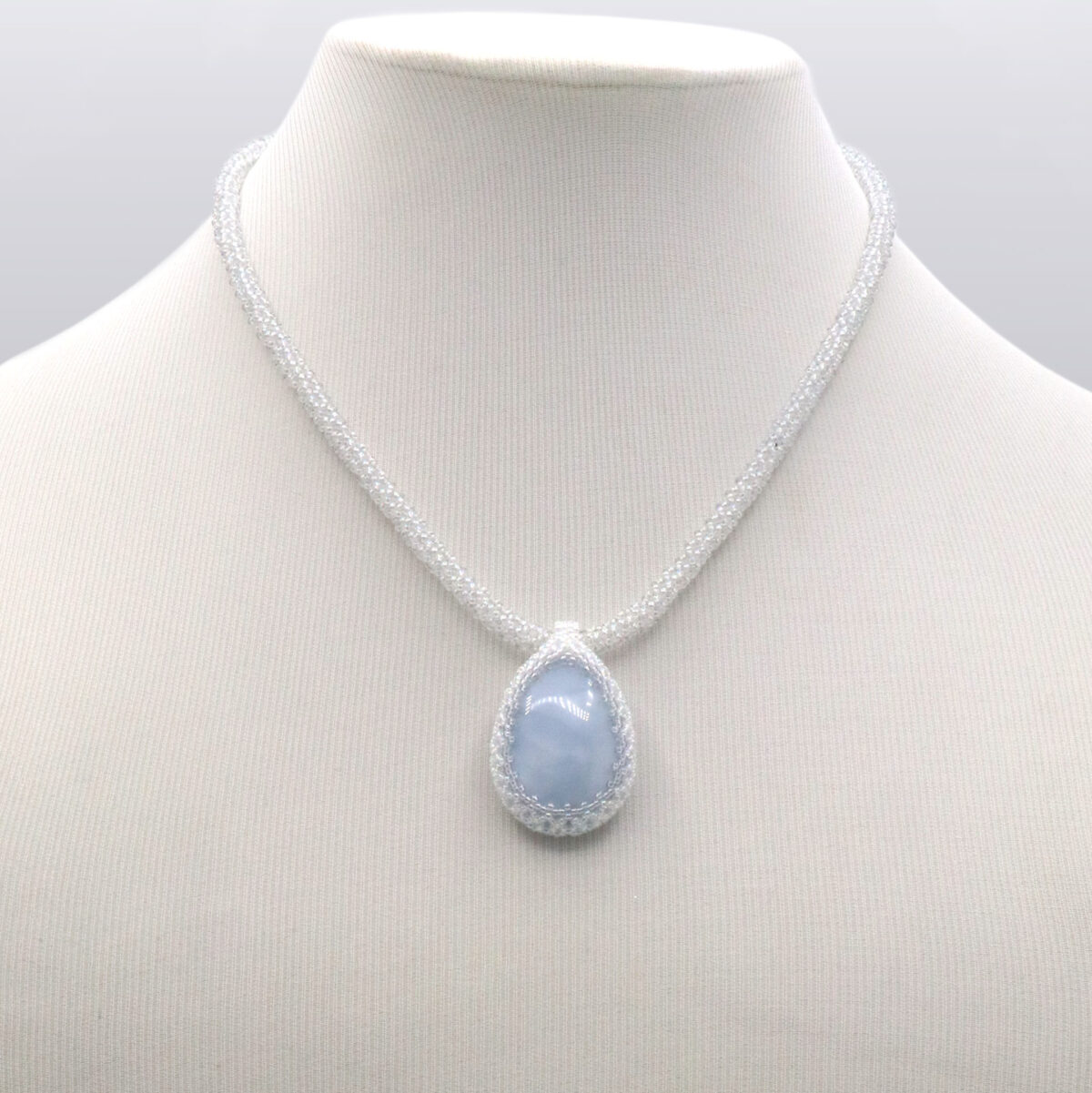 Blue Opal Cab Necklace - Image 2