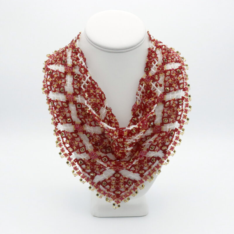 Red & Gold Clover Scarf